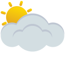 few clouds